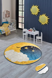 Conceptum Alfombra Moon Multicolor de 140 cm